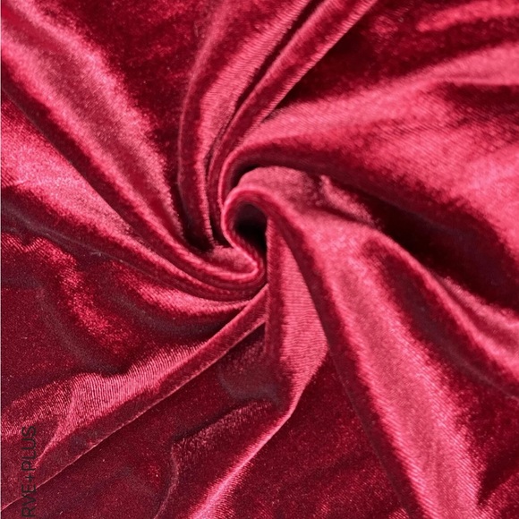 Plus Size Luxe Velvet Off Shoulder Prom Formal Party Evening Wedding Dress - Picture 8 of 10